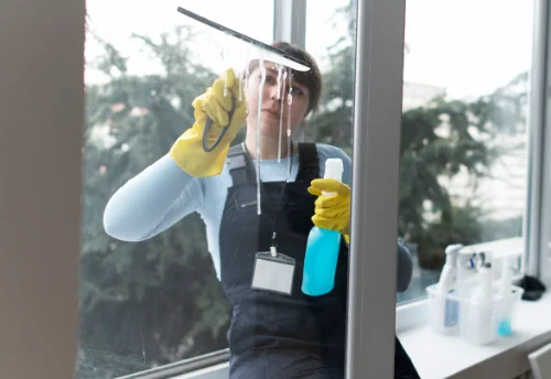 Nettoyage de vitres intérieures et extérieures à Goupil-Othon